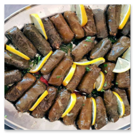 Restaurant Afrin-gefüllte Weinblätter