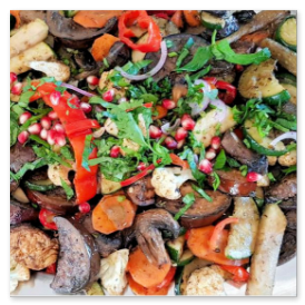 Restaurant Afrin-gegrilltes Gemüse